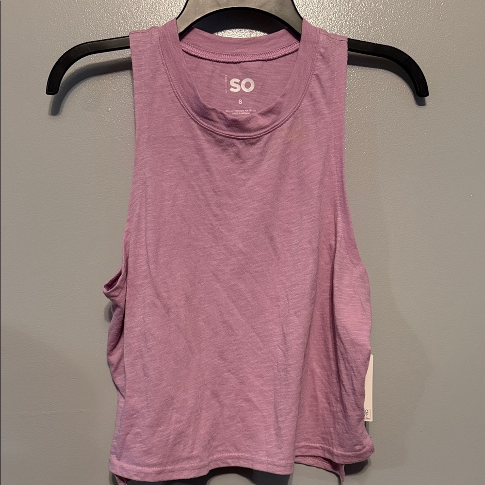 SO Women's Purple Muscle Tee